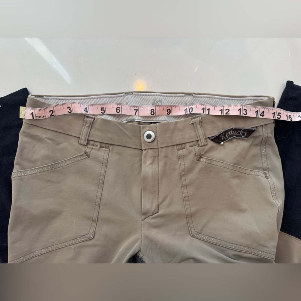 Kentucky Full Seat Summer Fabric Tan Size 28/40 - Picture 3 of 5